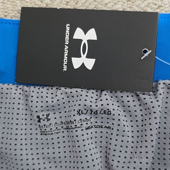 Under Armour Blue Speedpocket Fitted 5" Athletic Shorts - Size XL - Picture 3 of 10